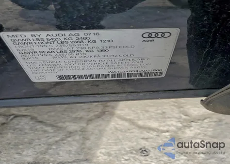 2017 Audi Q5 Premium Plus from USA, damaged, VIN WA1L2AFP8HA032860